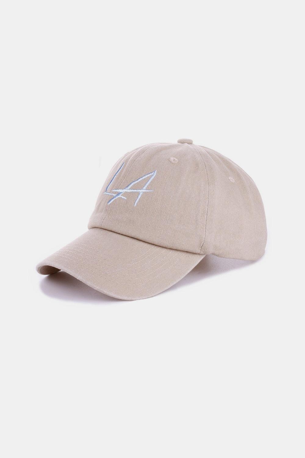 Zenana Washed Embroidered City Baseball Cap - Clothes For Her Online Store