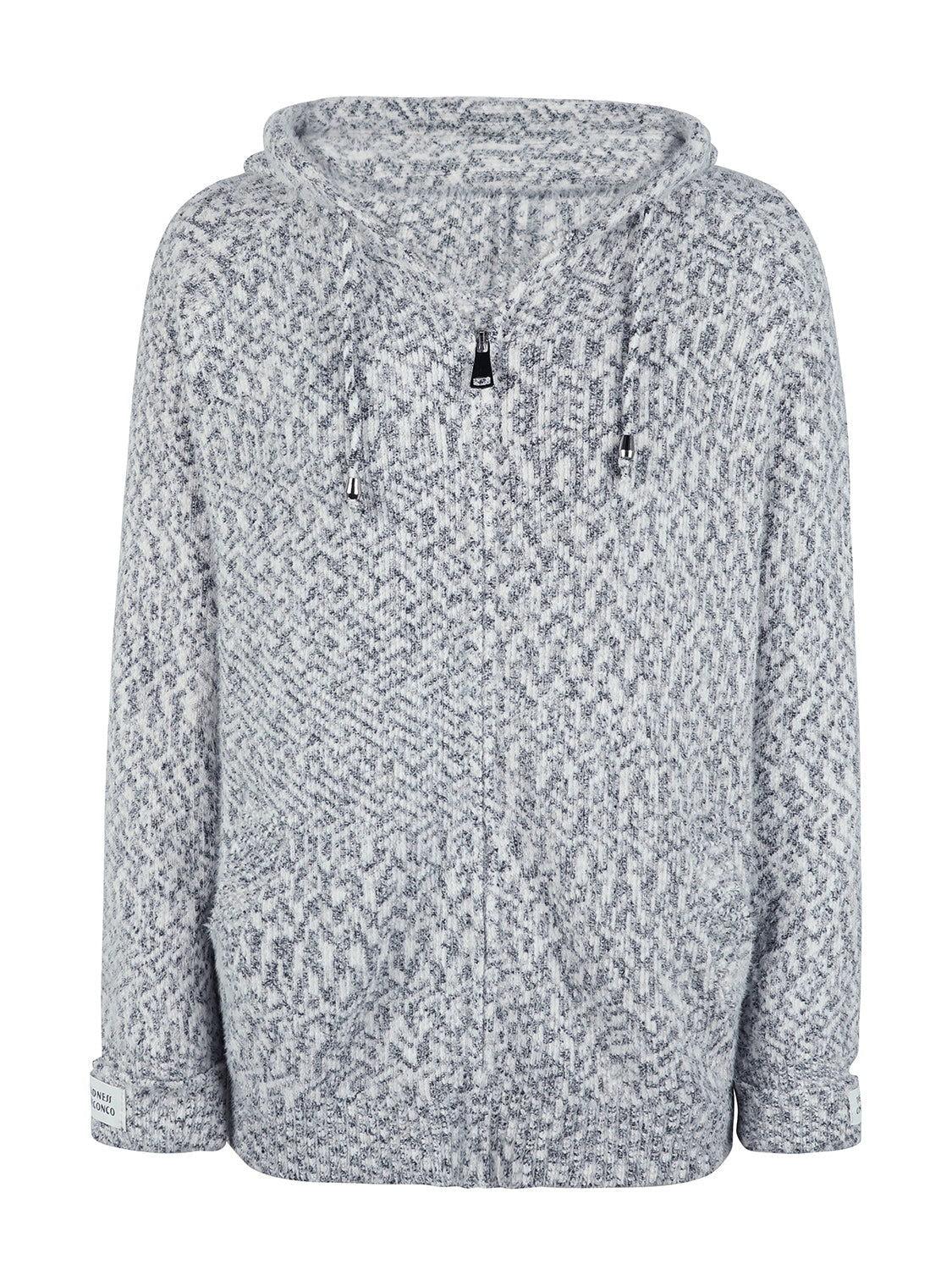 Zip-Up Hooded Sweater - Clothes For Her Online Store