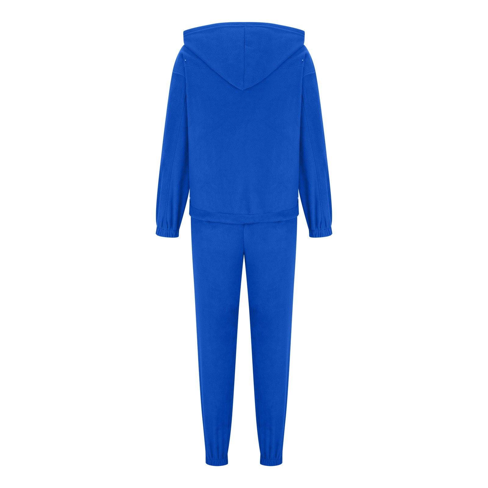 Zip Up Long Sleeve Hoodie and Joggers Set - Clothes For Her Online Store