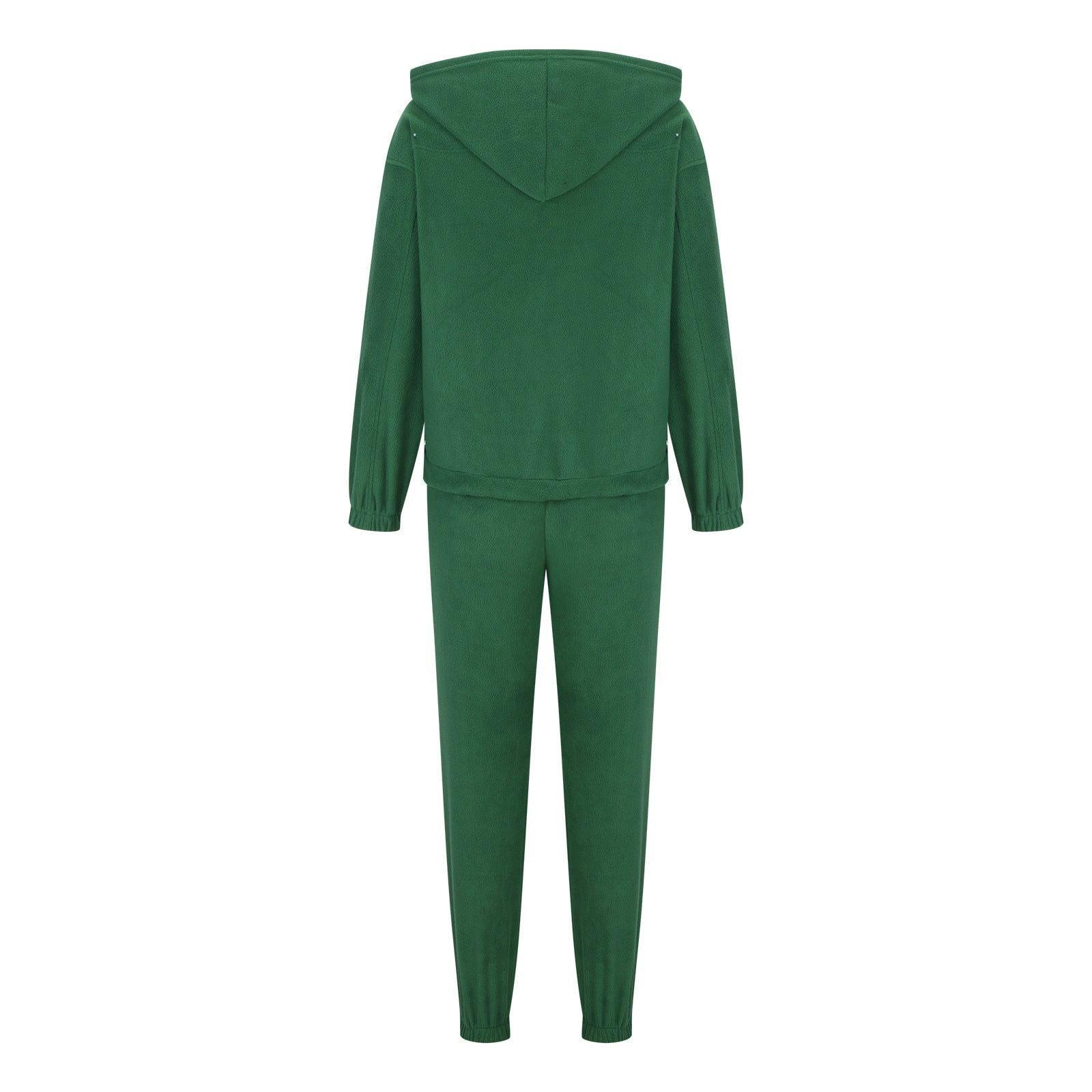 Zip Up Long Sleeve Hoodie and Joggers Set - Clothes For Her Online Store