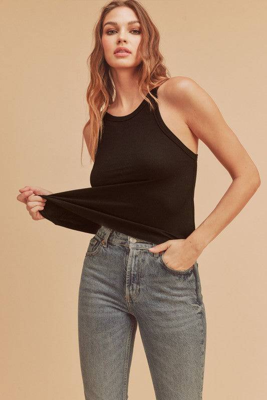 Aemi + Co Lightweight Ribbed Tank - Clothes For Her Online Store