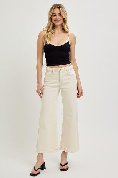 RISEN Full Size Tummy Control Cropped Bootcut Jeans Plus Size - Clothes For Her Online Store
