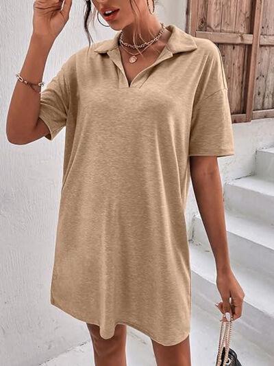 Johnny Collar Short Sleeve Polo Dress