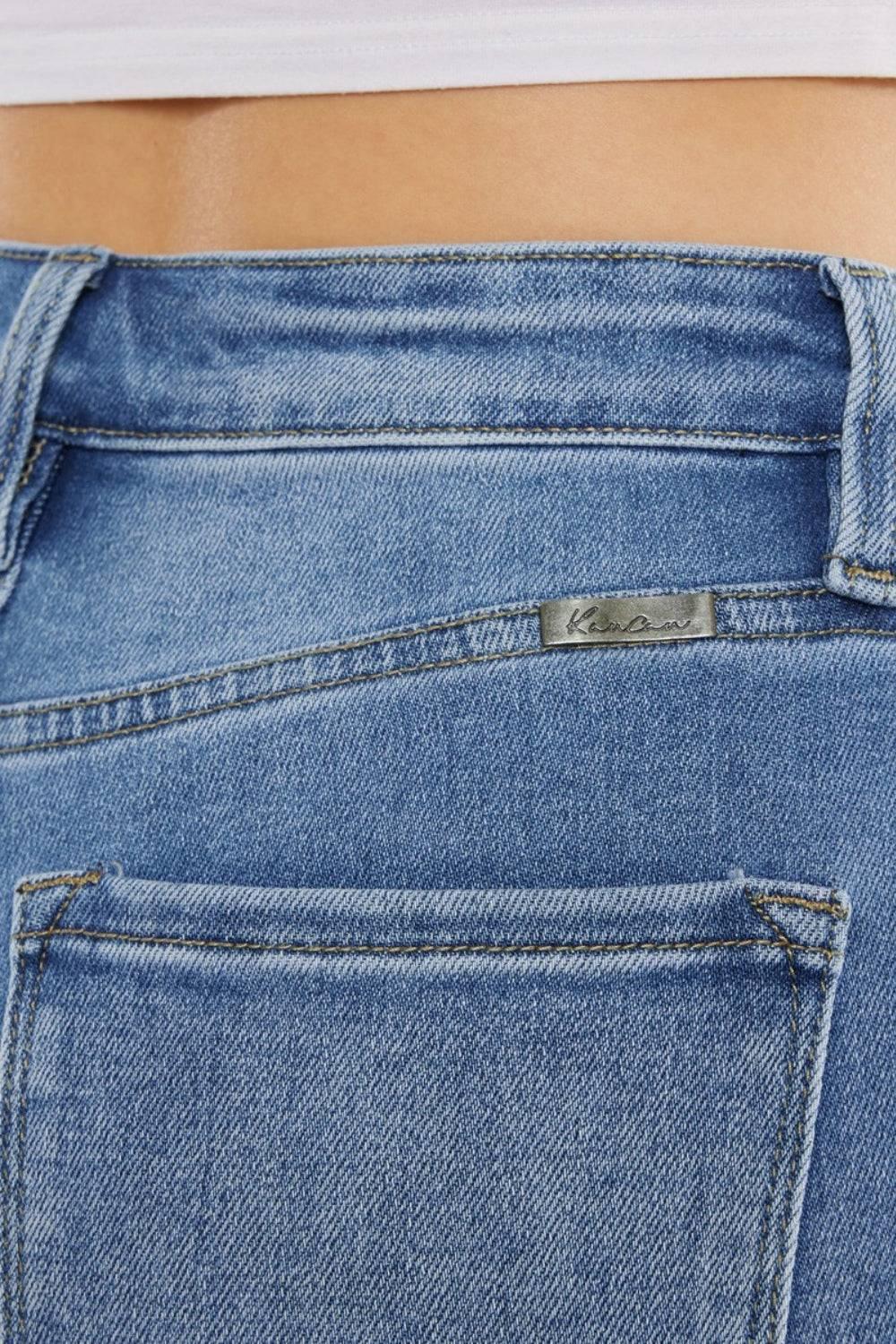 Kancan Full Size Cat's Whiskers High Waist Jeans - Clothes For Her Online Store