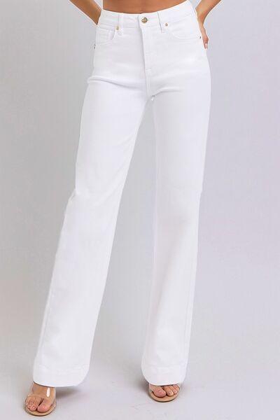 RISEN Full Size High Waist Straight Jeans - Clothes For Her Online Store