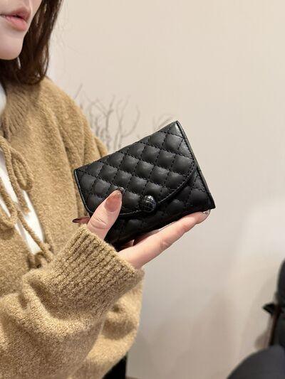 PU Leather Solid Color Wallet - Clothes For Her Online Store