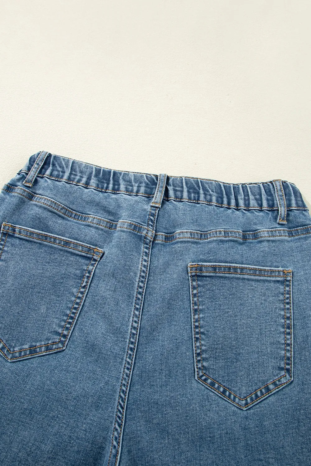 Medium Wash Super Wide Leg Denim Pants