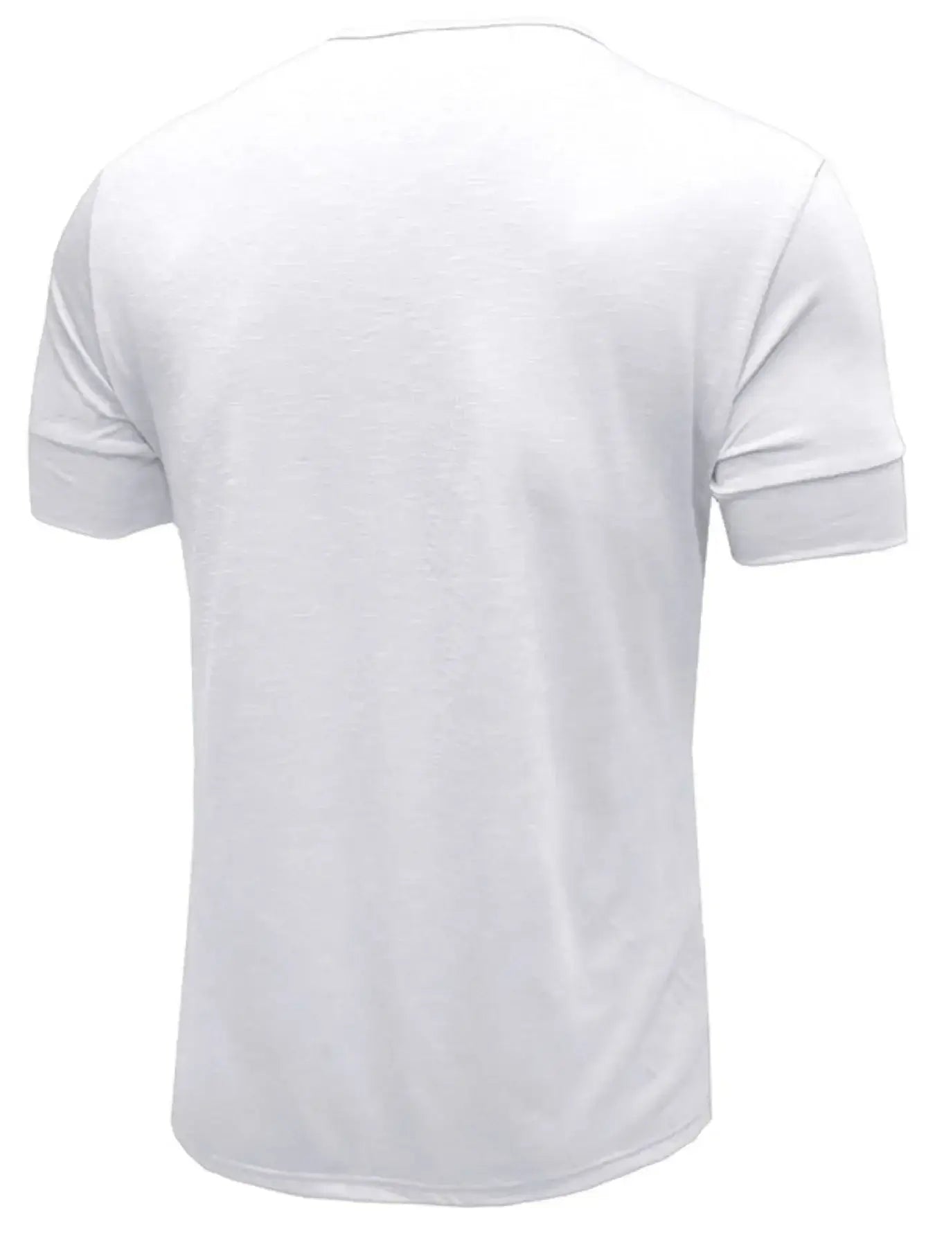 Men's Classic Button Detail Henley Polo T-Shirt