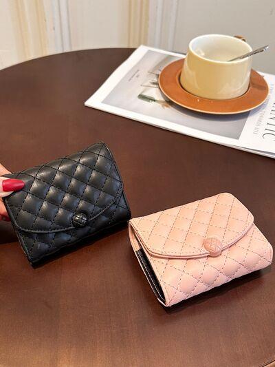 PU Leather Solid Color Wallet - Clothes For Her Online Store