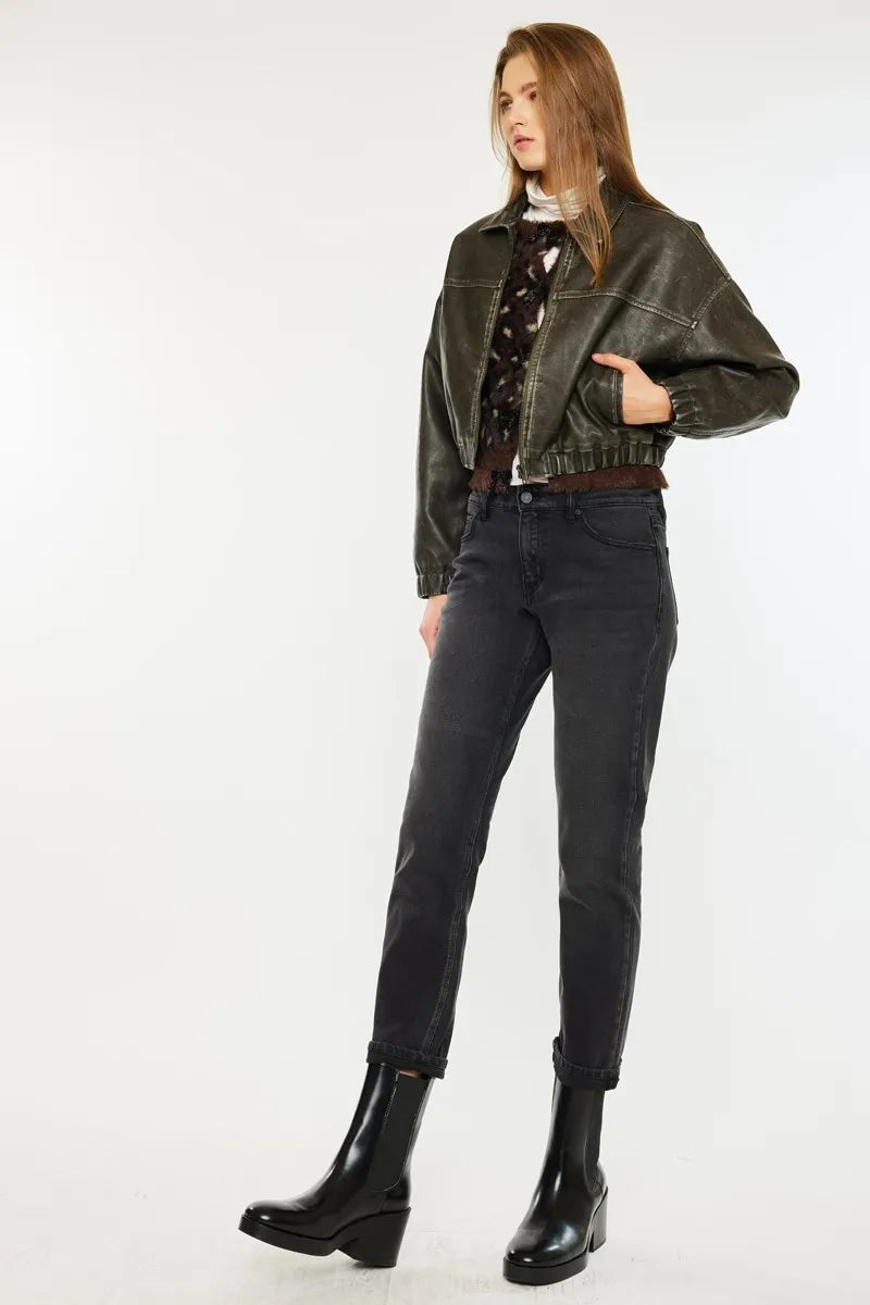 Kancan Slim Boyfriend Fit Jeans