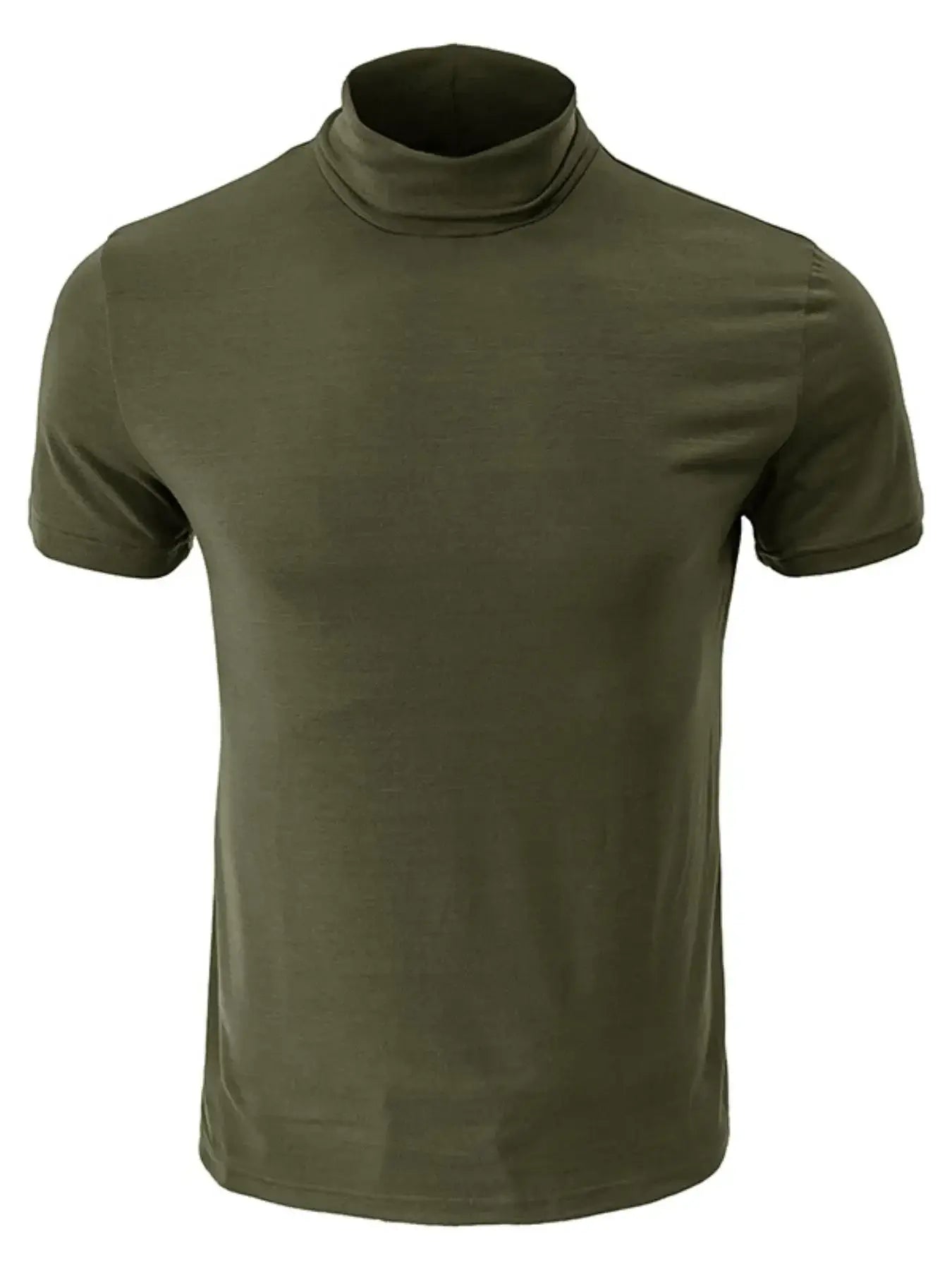 Men's Full Size Mock Neck Short Sleeve T-Shirt Plus Size