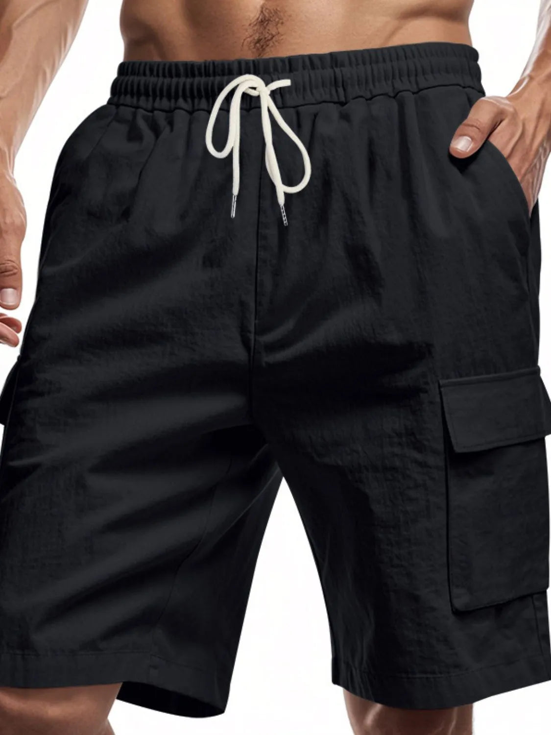 Men's Drawstring Shorts with Pockets