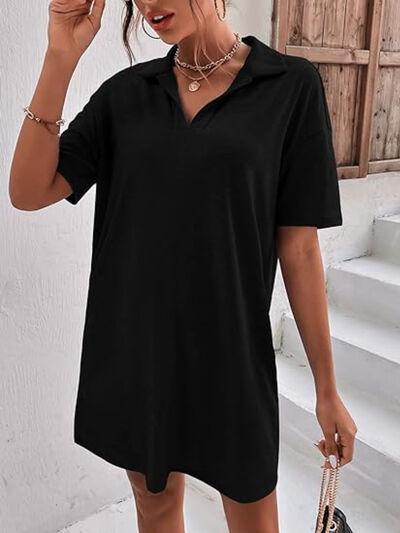 Johnny Collar Short Sleeve Polo Dress