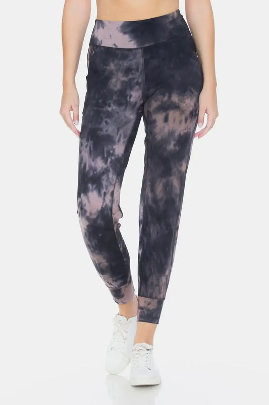 Leggings Depot Tie-Dye High Waist Cropped Leggings - Clothes For Her Online Store