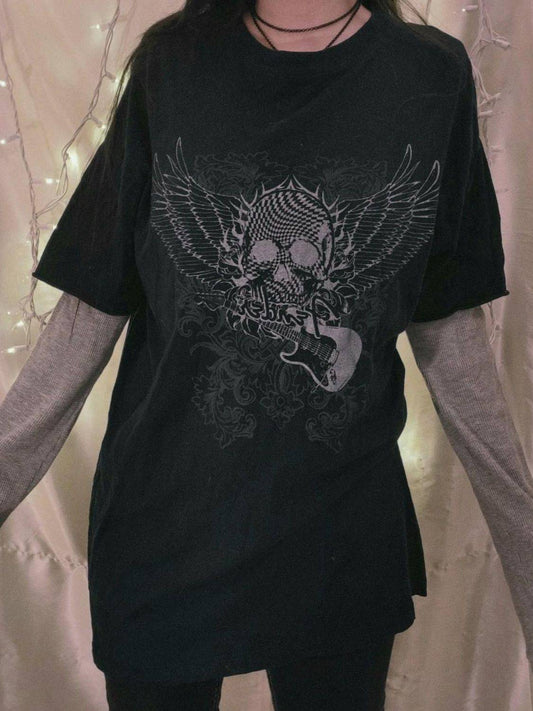 Graphic Round Neck Short Sleeve T-Shirt - Clothes For Her Online Store