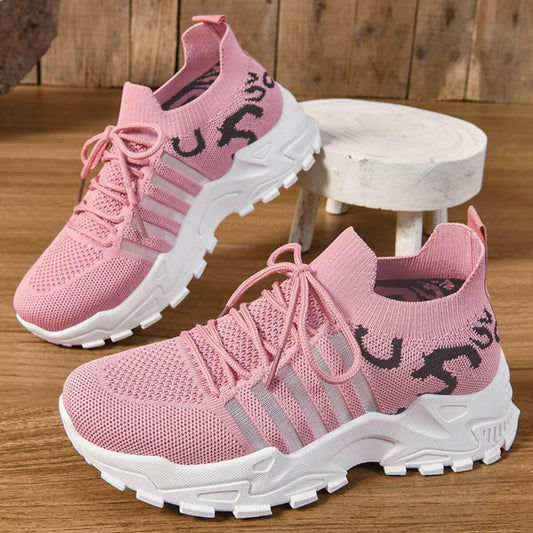 Lace Up Mesh Breathable Athletic - Clothes For Her Online Store
