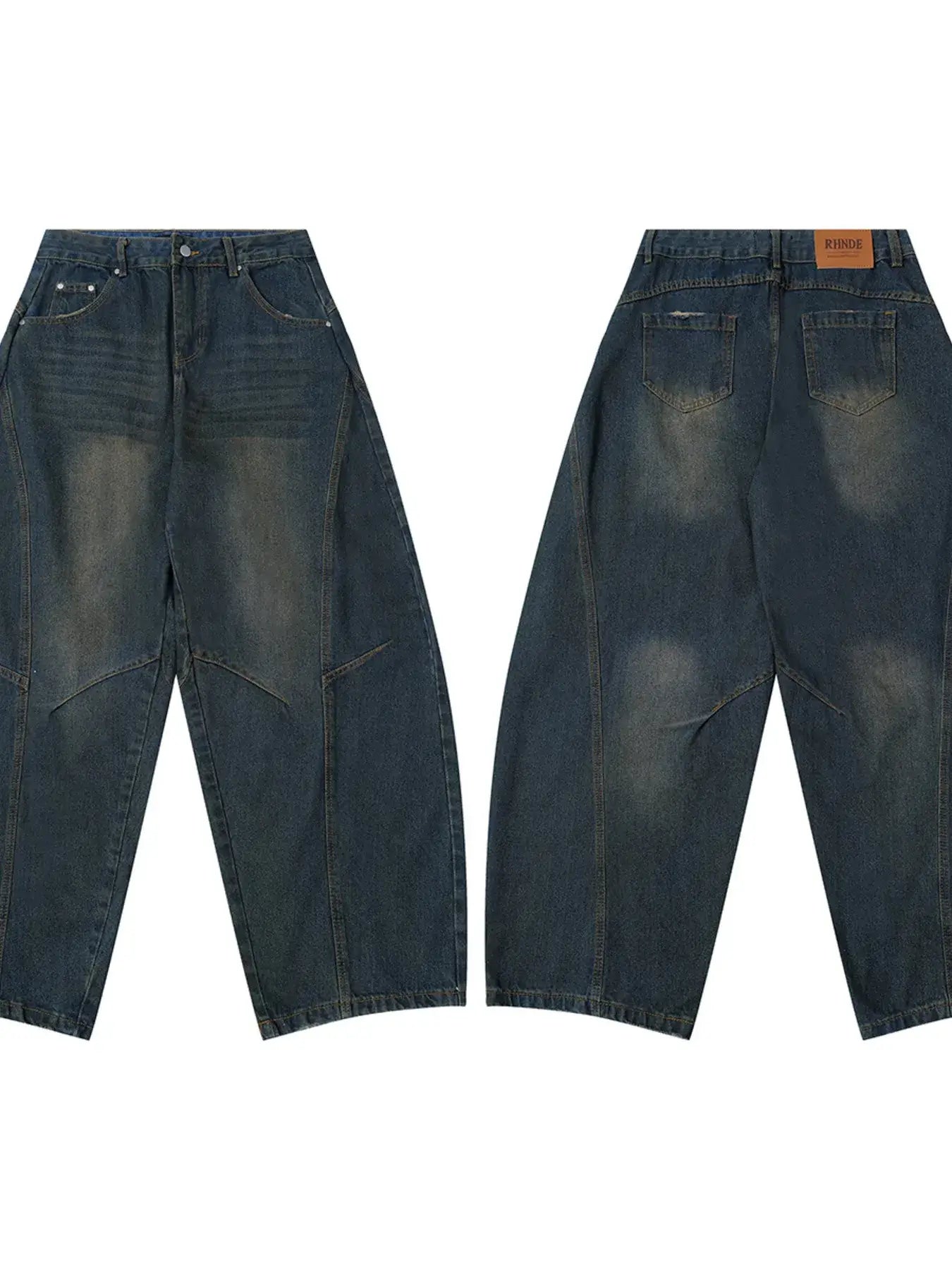 Men's Wide Leg Balloon Denim Jeans