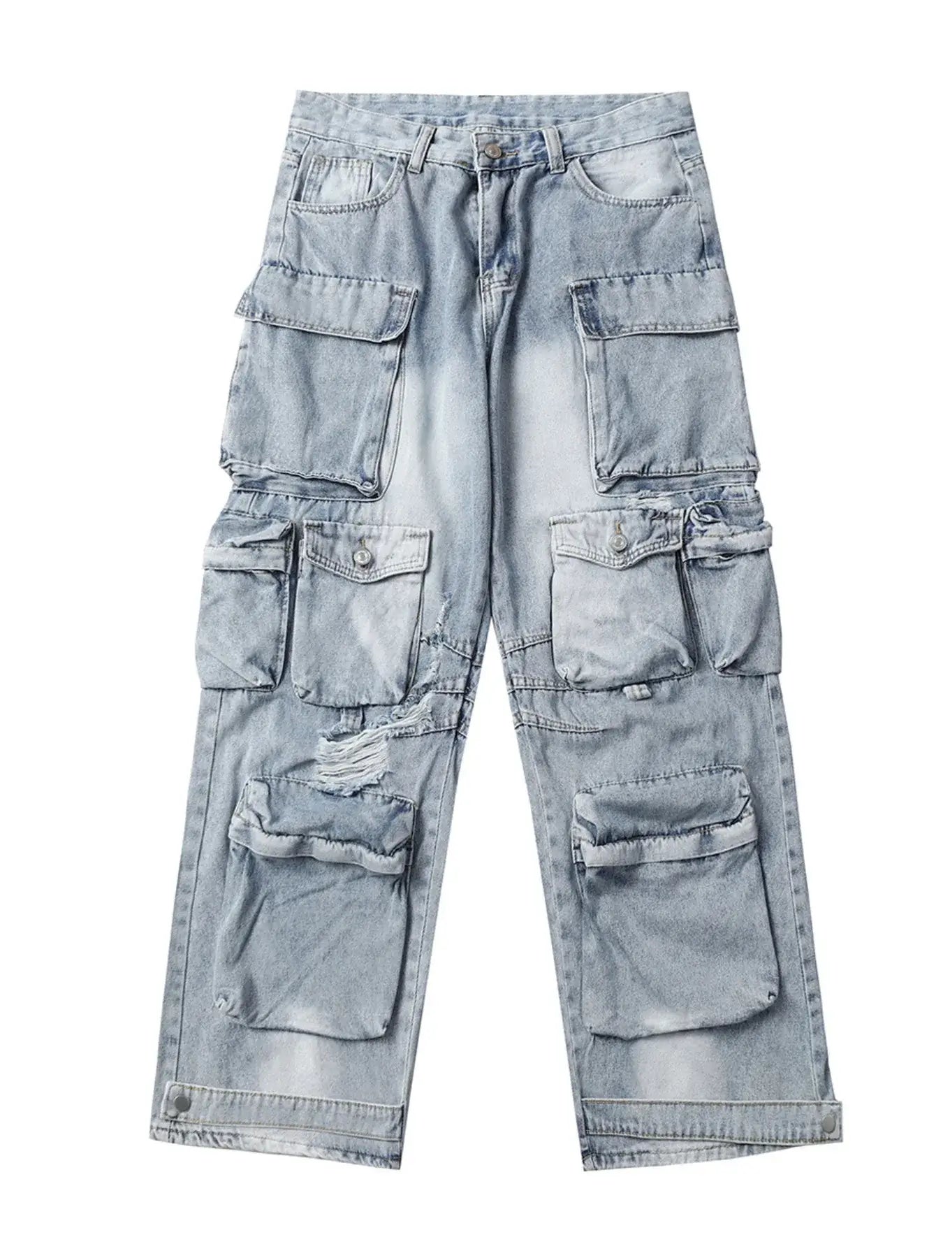 Men's Multi-Pocket Cargo Jeans