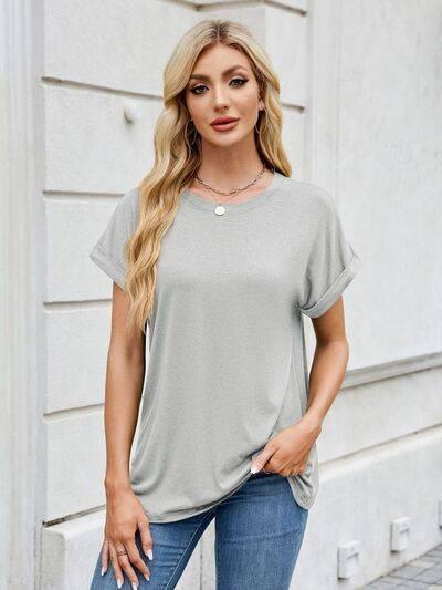 Florira Round Neck Short Sleeve T-Shirt