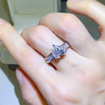 3 Carat Moissanite 925 Sterling Silver Ring - Clothes For Her Online Store