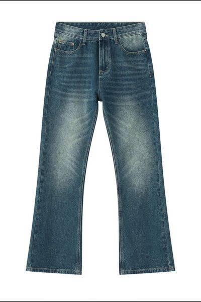 Mid Rise Jeans with Pockets - Clothes For Her Online Store