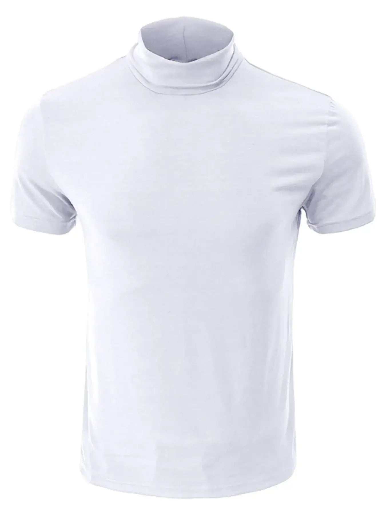 Men's Full Size Mock Neck Short Sleeve T-Shirt Plus Size