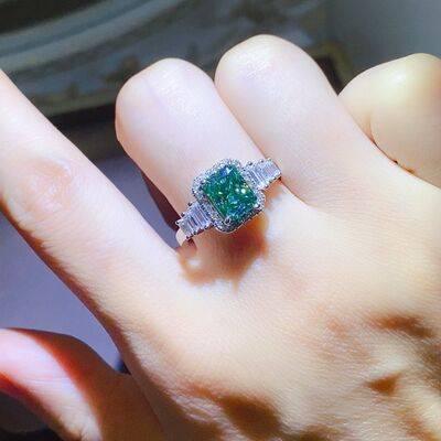 2 Carat Moissanite 925 Sterling Silver Ring - Clothes For Her Online Store