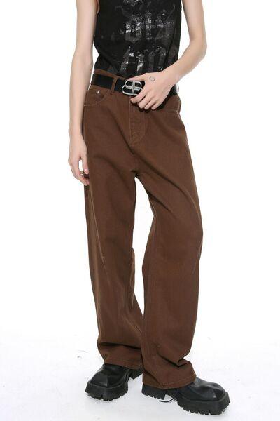Men's Mid-Rise Straight-Leg Jeans - Clothes For Her Online Store