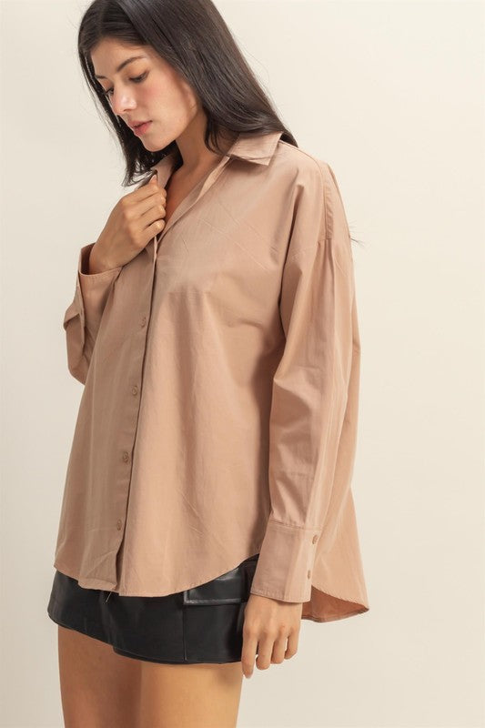 HYFVE Button Down Long Sleeve Shirt - Clothes For Her Online Store