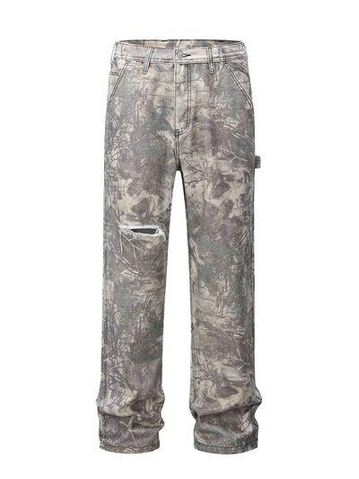 Men's Twig Camouflage Cargo Jeans