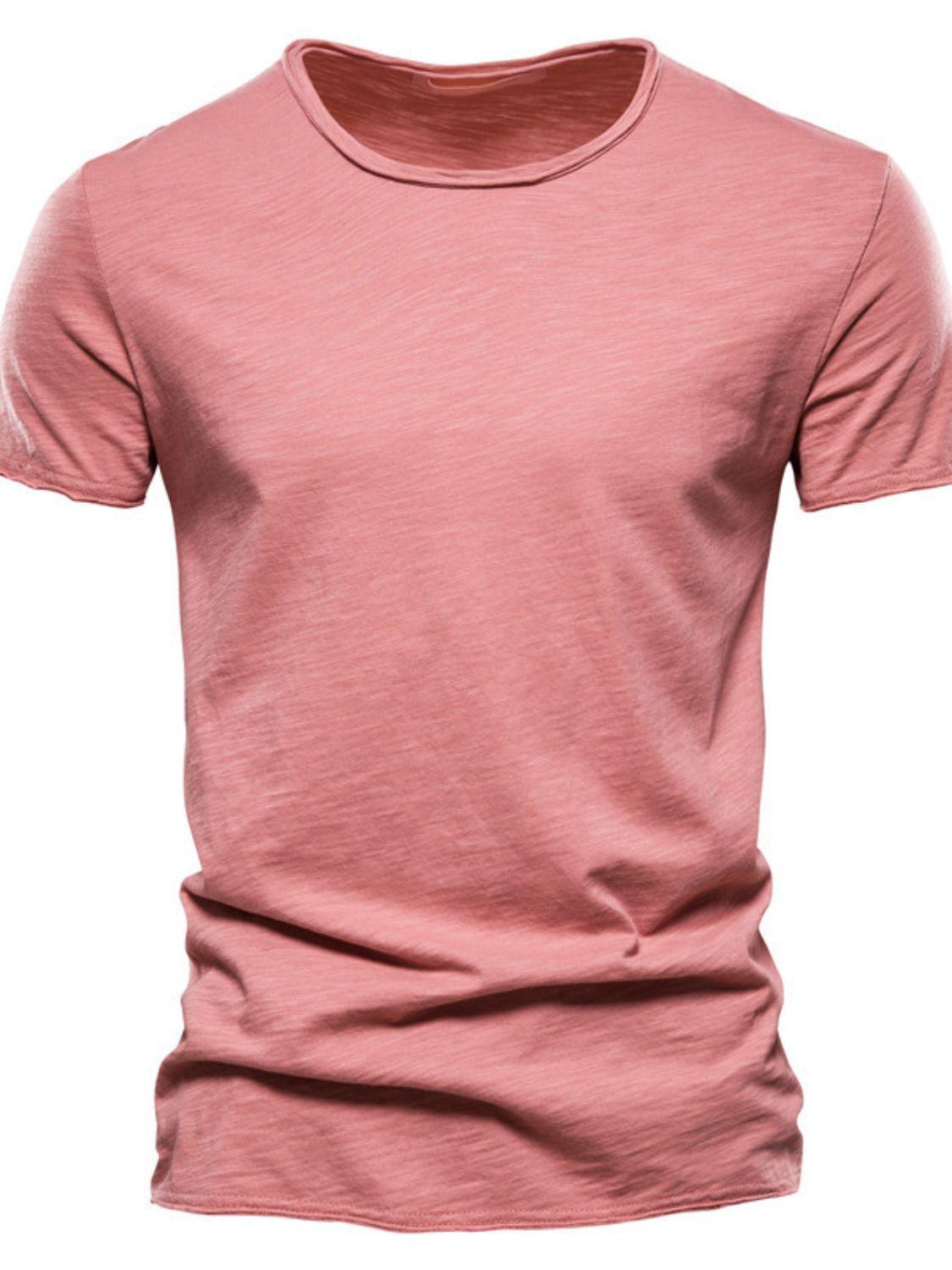 Men's Full Size Round Neck Short Sleeve T-Shirt Plus Size