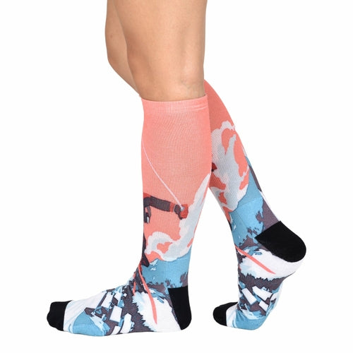 Sierra Socks Alpine Racer Pattern CoolMax Socks, Nature Collection for