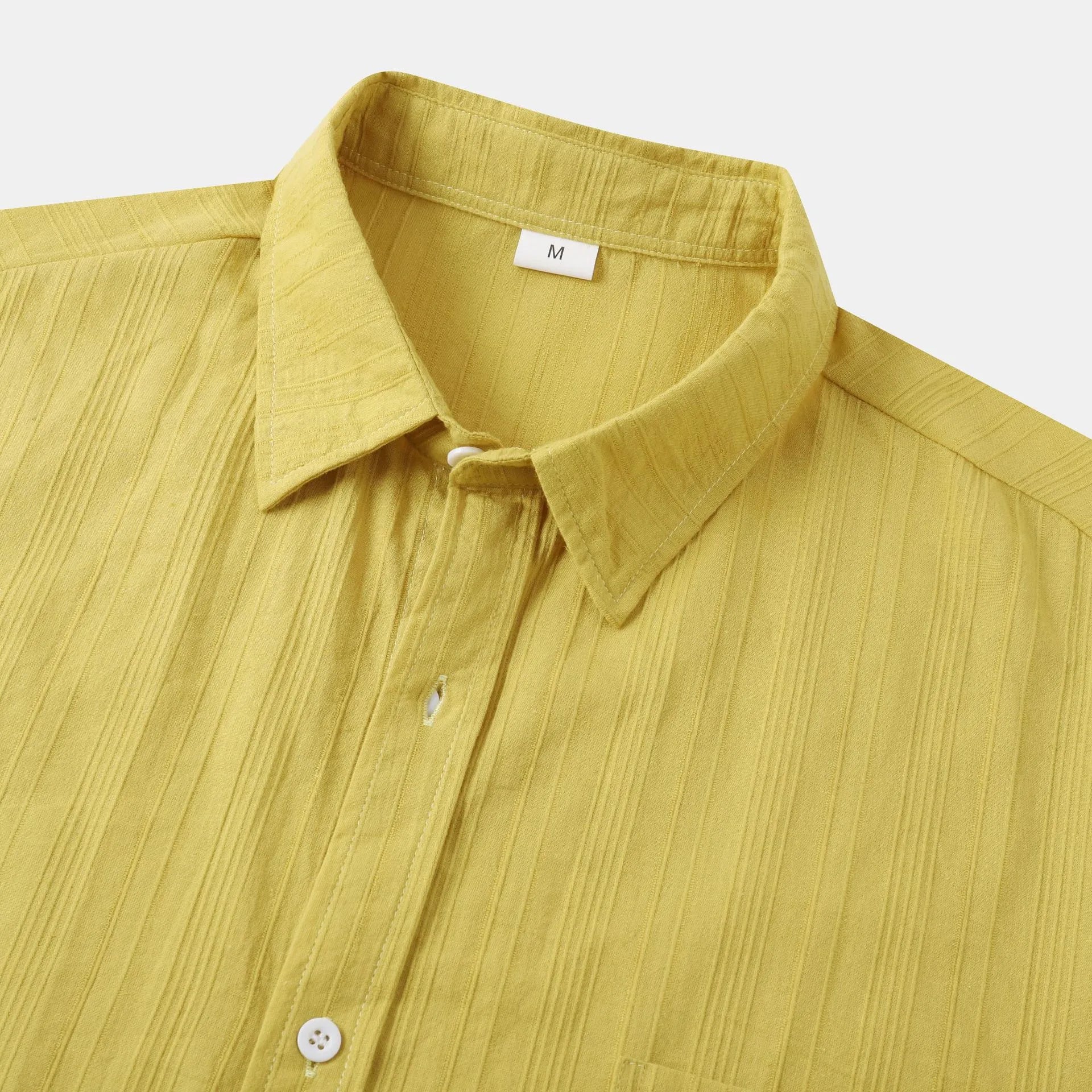Men's Short Sleeve Button Down Shirt with Chest Pocket