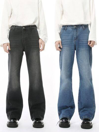 Mid Rise Jeans with Pockets - Clothes For Her Online Store