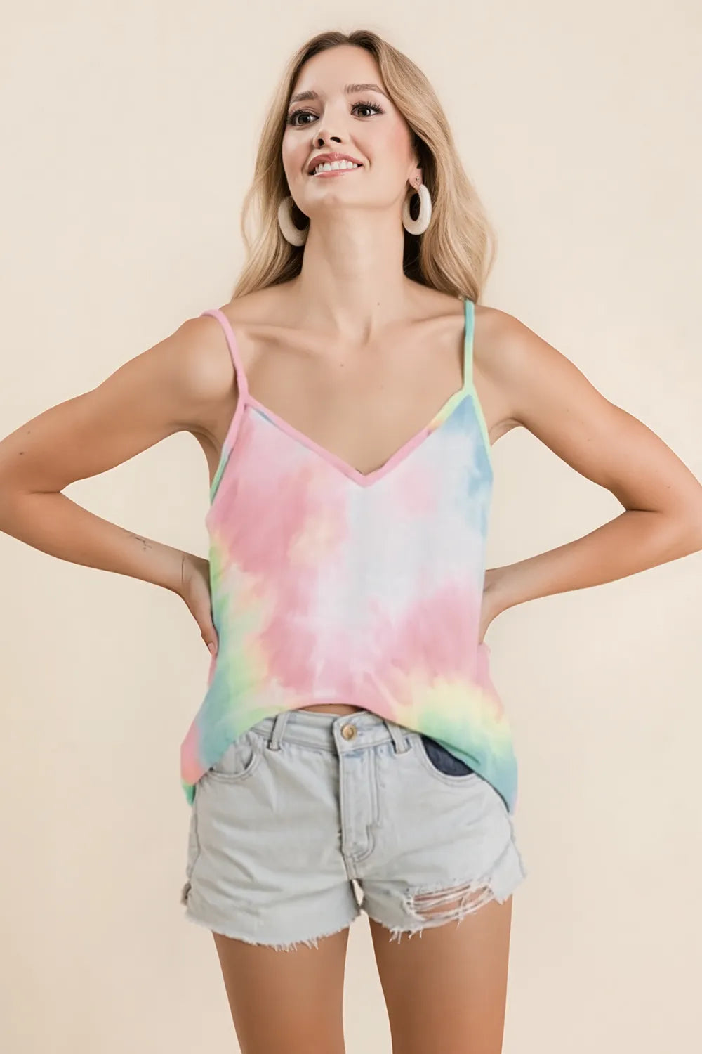 BiBi Tie Dye French Terry Knit Cami
