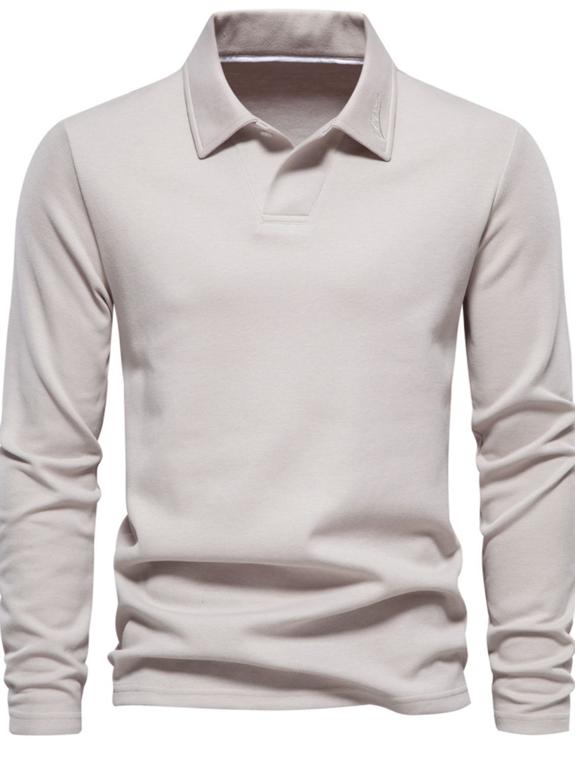 Men's Collared Neck Long Sleeve Polo