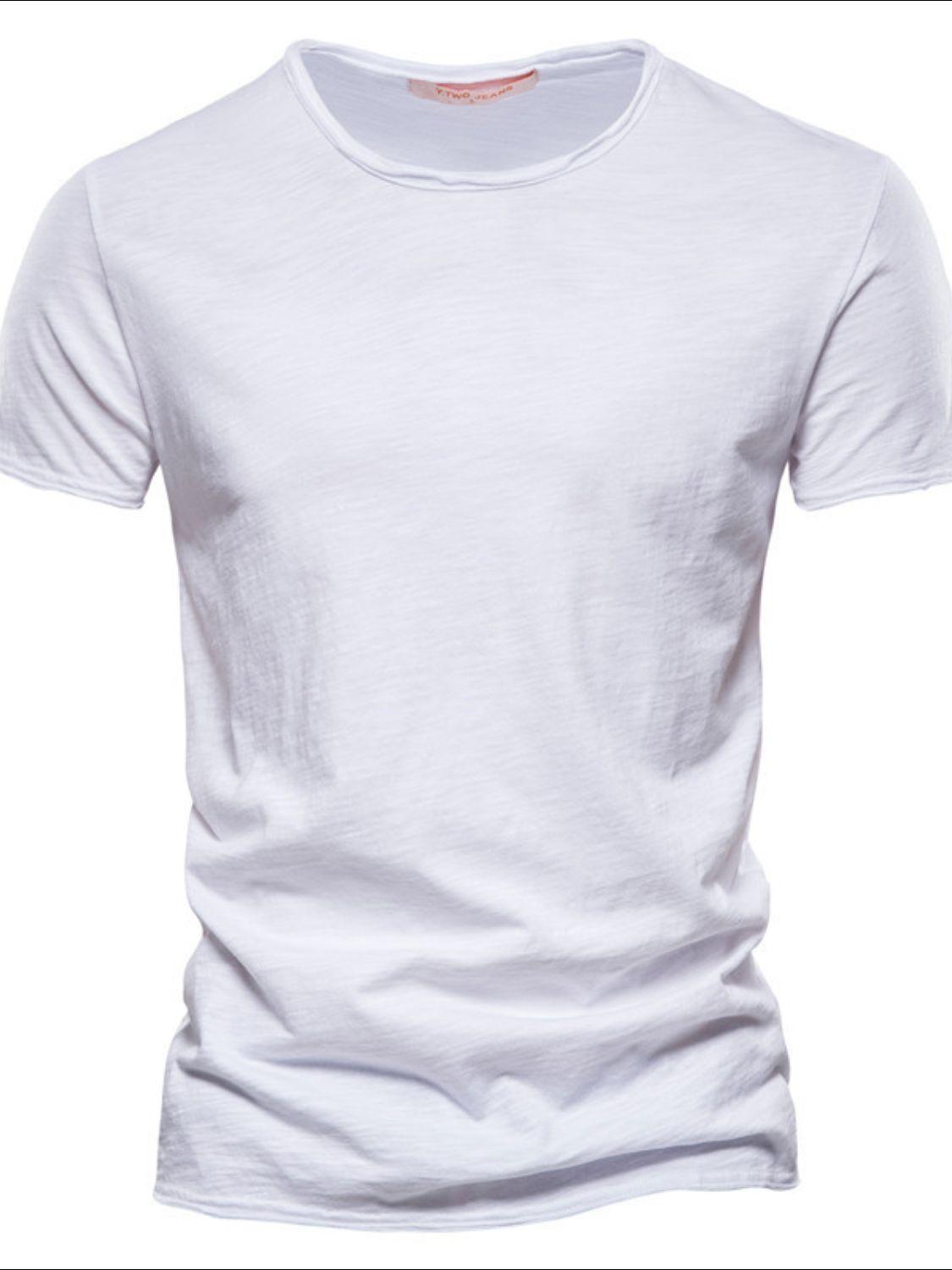 Men's Full Size Round Neck Short Sleeve T-Shirt Plus Size