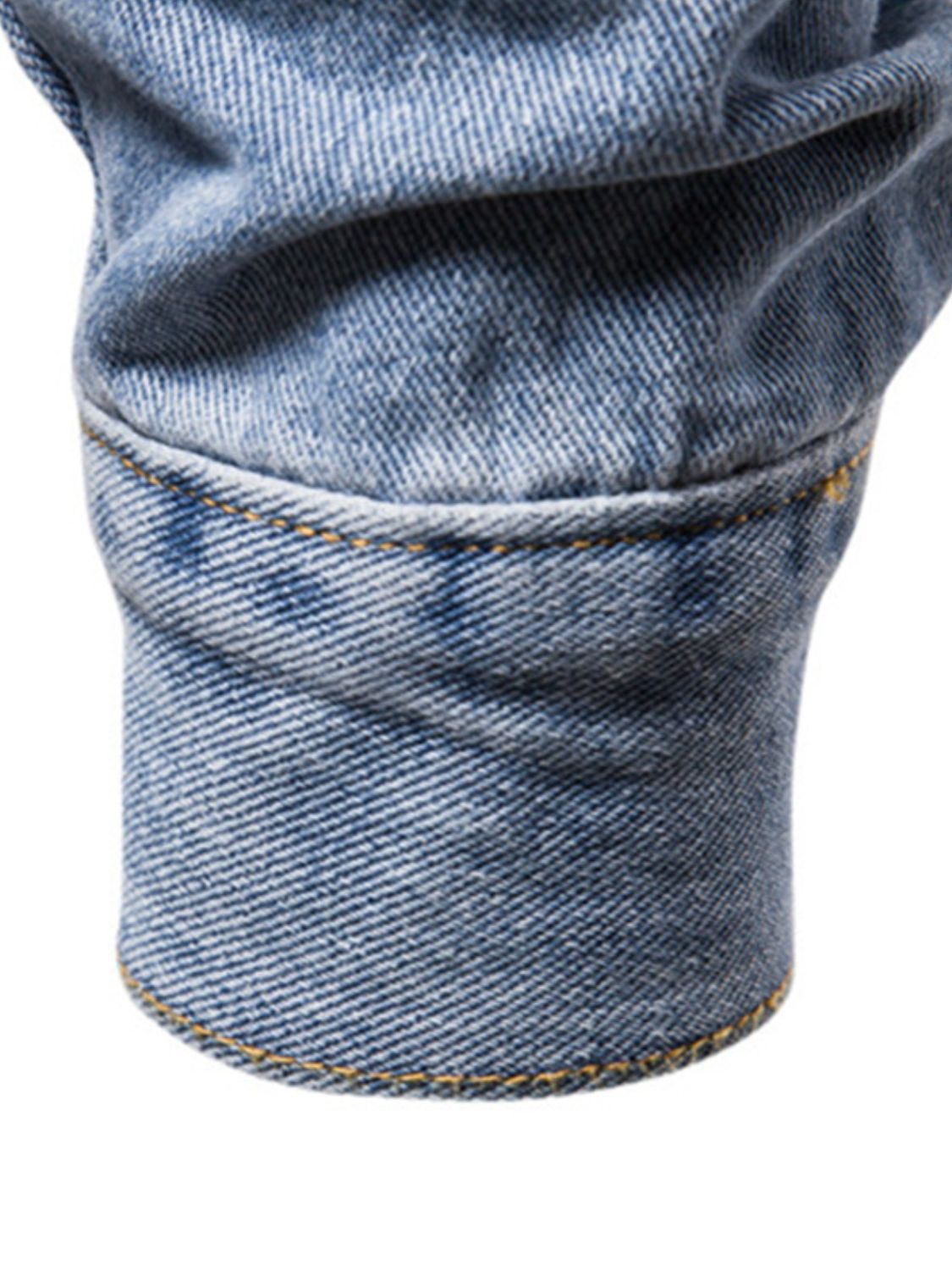 Men's Button Down Long Sleeve Denim Jacket - Clothes For Her Online Store