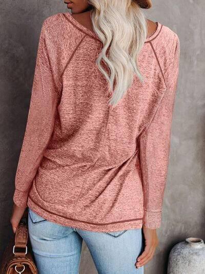 Round Neck Long Sleeve T-Shirt