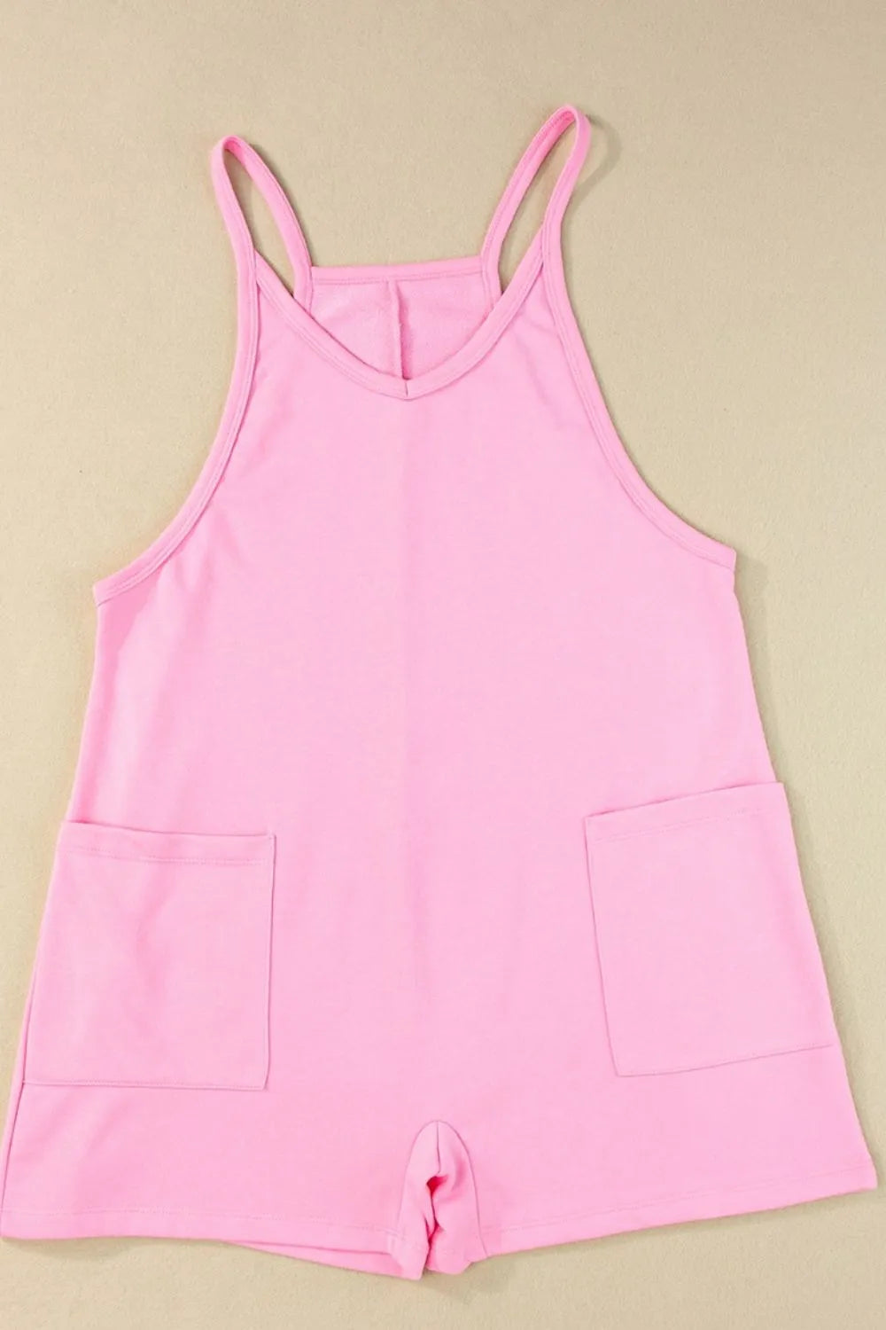 Sleeveless Romper with Pockets