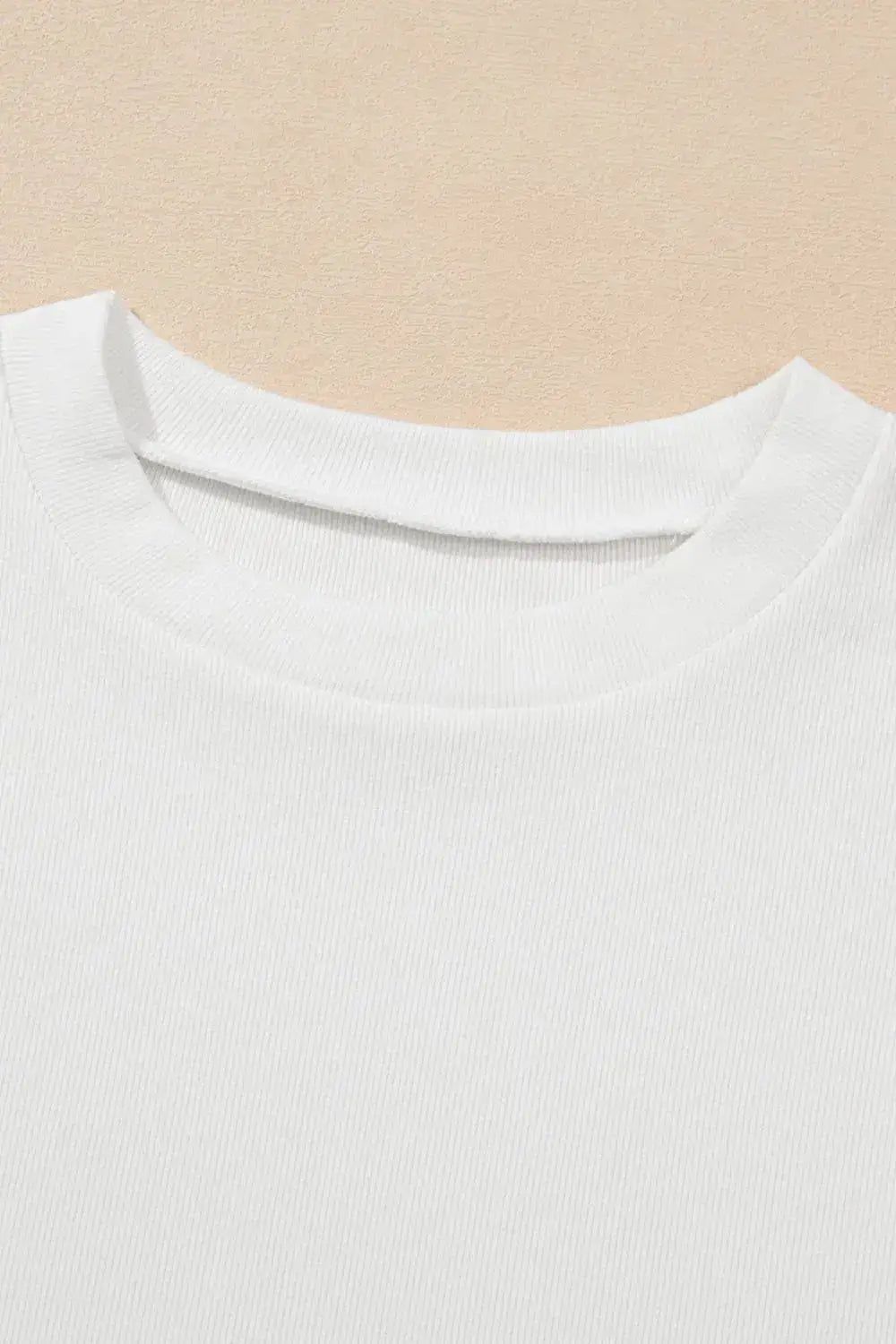 Ruffled Round Neck Cap Sleeve Top - Clothes For Her Online Store