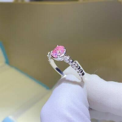 1 Carat Moissanite 925 Sterling Silver Ring - Clothes For Her Online Store