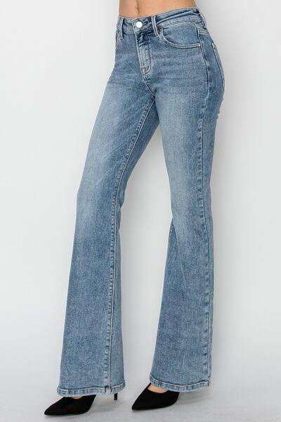 RISEN Full Size Mid Rise Bootcut Jeans - Clothes For Her Online Store