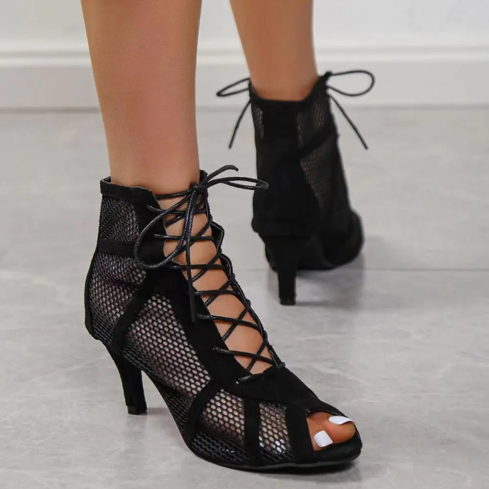Peep Toe Stiletto Sandals