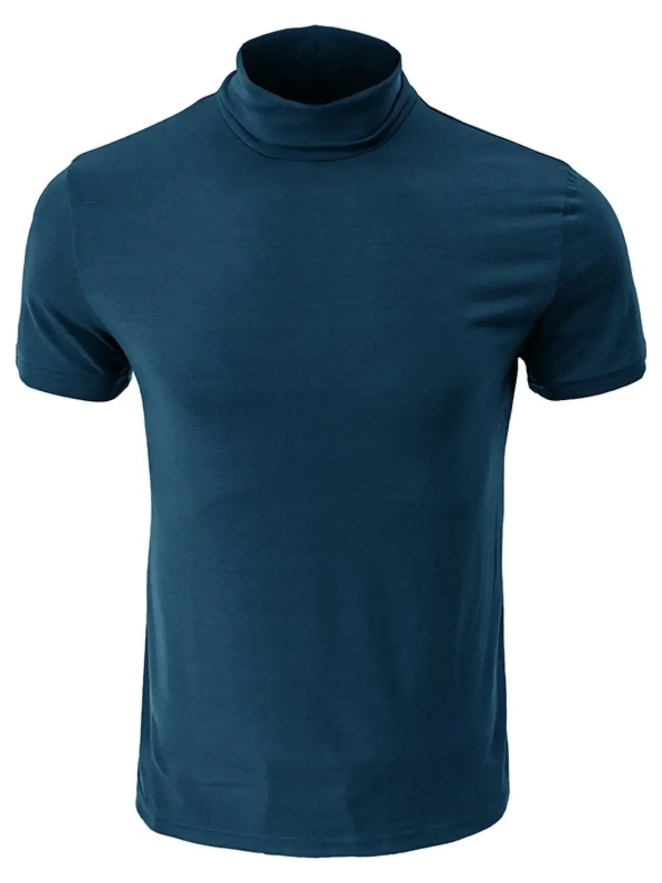 Men's Full Size Mock Neck Short Sleeve T-Shirt Plus Size