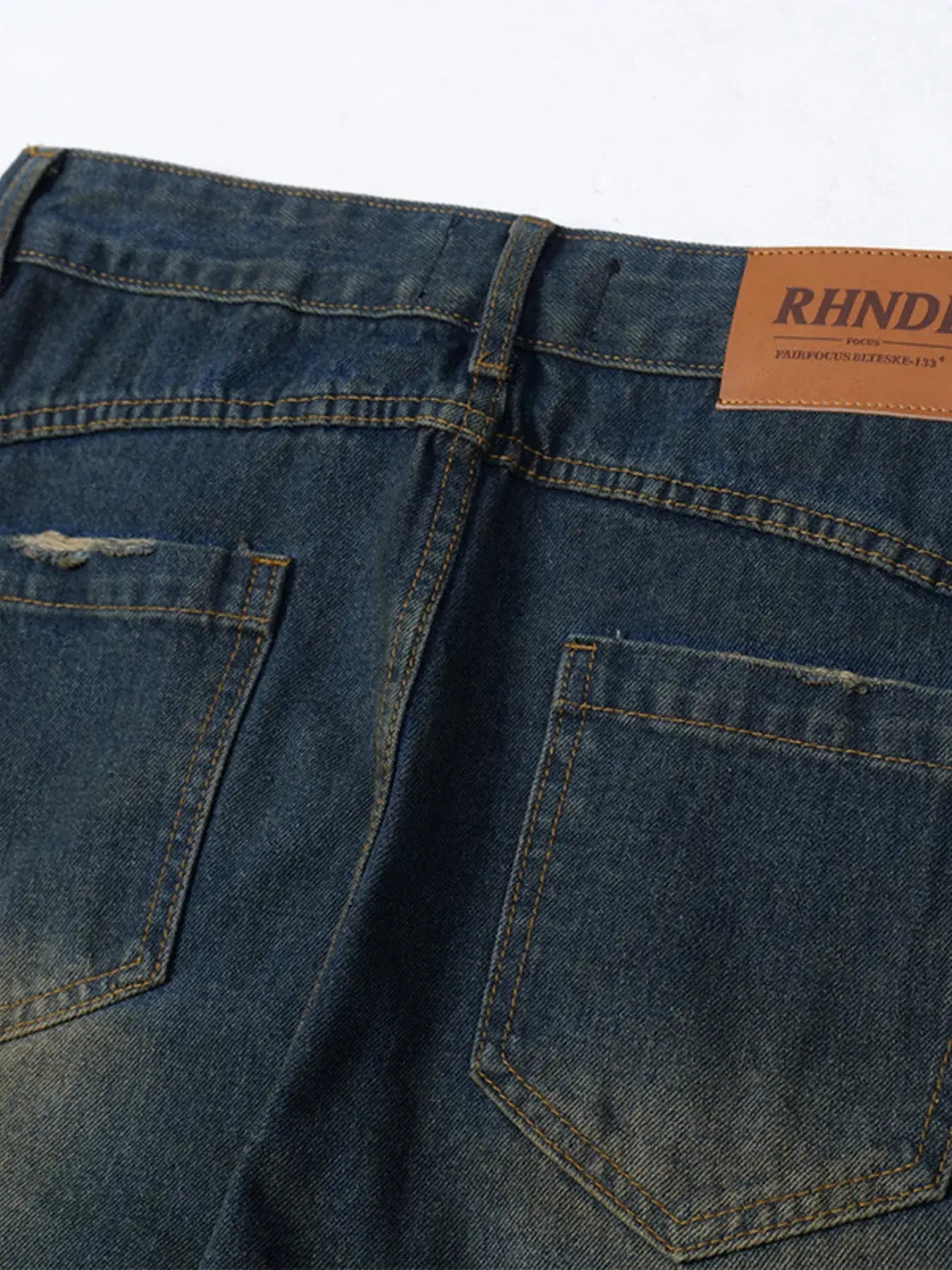 Men's Wide Leg Balloon Denim Jeans