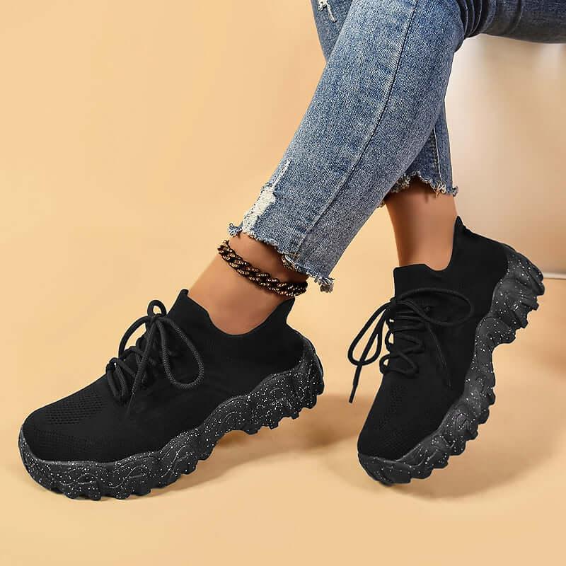 Lace Up Mesh Breathable Athletic - Clothes For Her Online Store