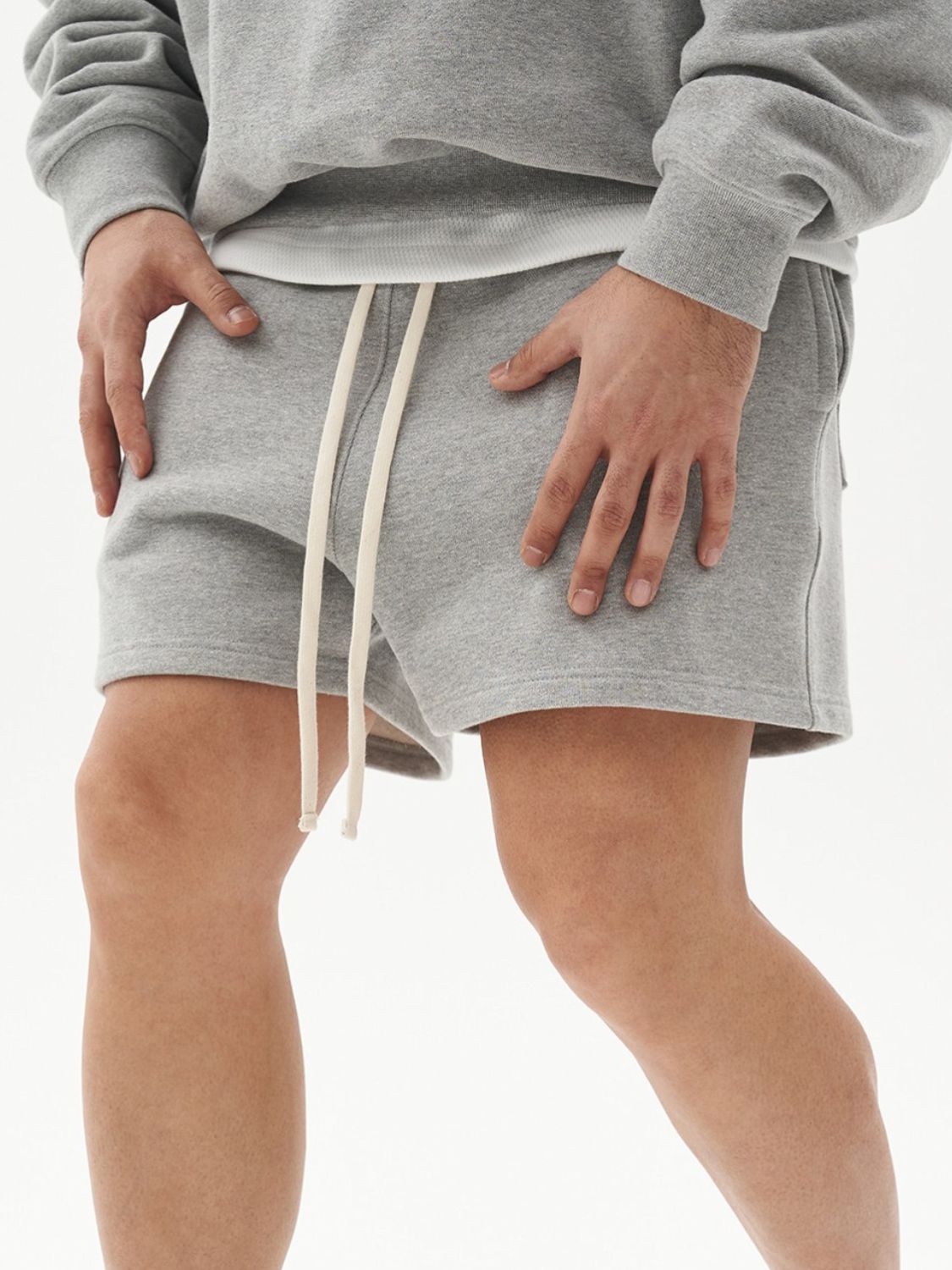 Men's Plus Size Drawstring Versatile Sweatshorts