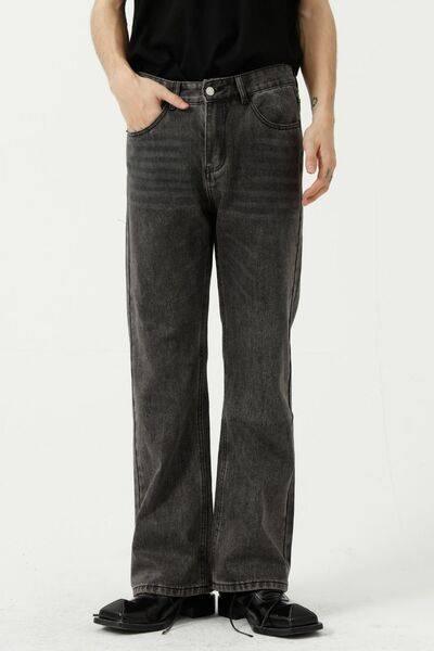 Mid Rise Jeans with Pockets - Clothes For Her Online Store