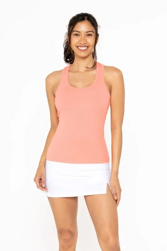 MONO B Slim Fit Scoop Neck Tank
